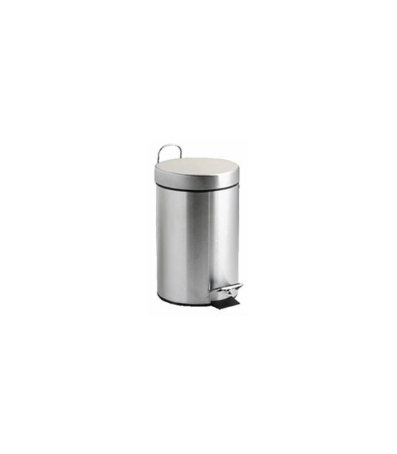 POUBELLE 5LT PEDALE INOX dans POUBELLES