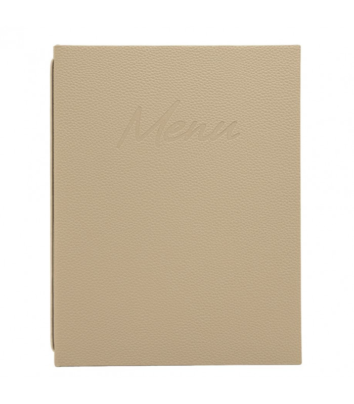 CARTE MENU SIGNATURE A5 COULEUR SABLE SECURIT dans CARTES ET MENUS