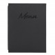 CARTE MENU SIGNATURE A5 NOIR SECURIT
