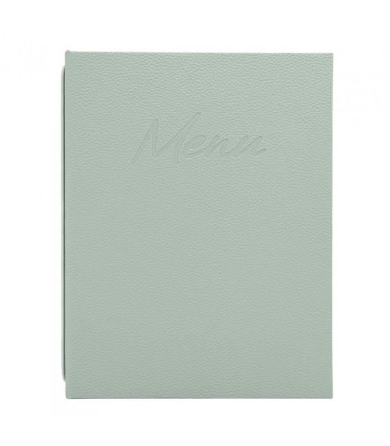 CARTE MENU SIGNATURE A4 COULEUR VERT SECURIT dans CARTES ET MENUS