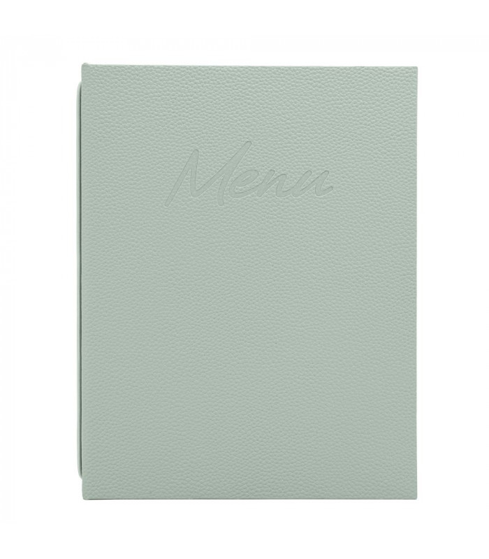 CARTE MENU SIGNATURE A4 COULEUR VERT SECURIT dans CARTES ET MENUS