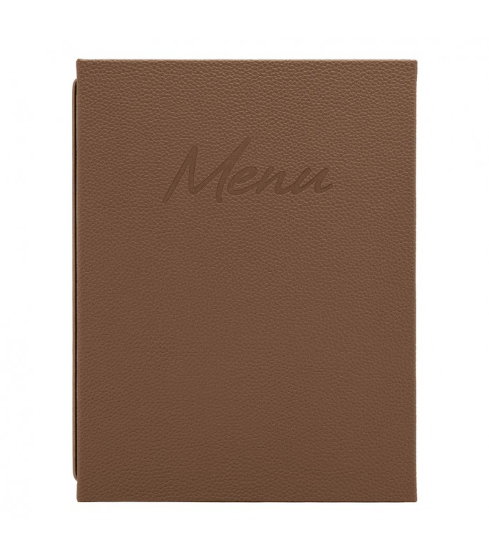 CARTE MENU SIGNATURE A5 MARRON CLAIR SECURIT dans CARTES ET MENUS