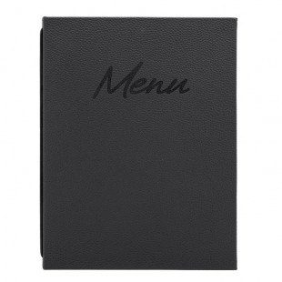 CARTE MENU SIGNATURE A5 NOIR SECURIT dans CARTES ET MENUS