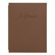 CARTE MENU SIGNATURE A4 MARRON CLAIR SECURIT