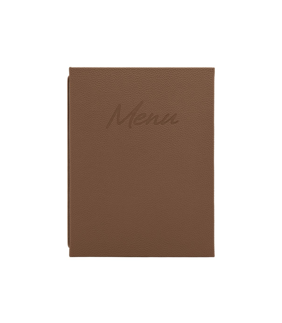 CARTE MENU SIGNATURE A4 MARRON CLAIR SECURIT dans CARTES ET MENUS