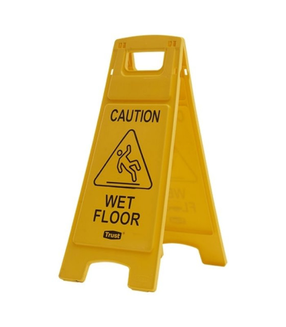 PANNEAU D'AVERTISSEMENT SOL GLISSANT TRUST dans SIGNALISATION