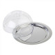 PLATEAU A SERVIR AVEC CLOCHE Ø22CM