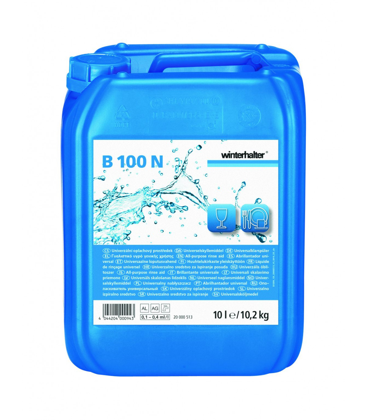 PRODUIT DE RINCAGE B 100 N 10LT 20000513 WINTERHALTER dans LAVE VAISSELLE
