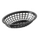 CORBEILLE DE SERVICE 20X14CM NOIRE OVALE
