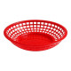 CORBEILLE DE SERVICE Ø20CM ROUGE RONDE