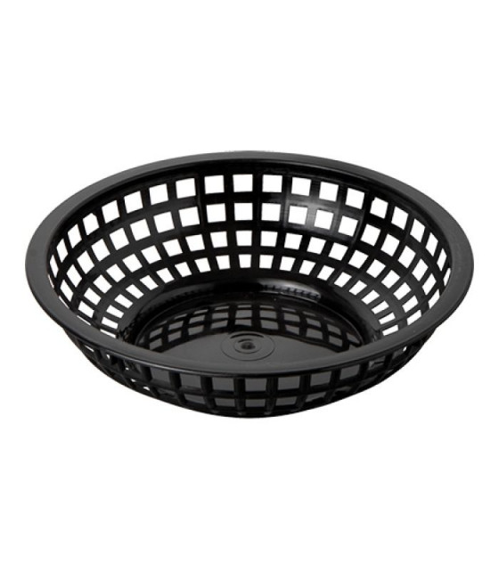 CORBEILLE DE SERVICE Ø20CM NOIRE RONDE dans PRESENTATION