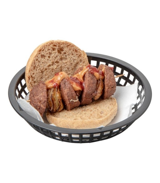 CORBEILLE DE SERVICE Ø20CM NOIRE RONDE dans PRESENTATION