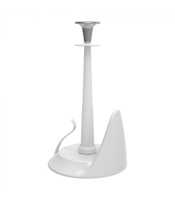 PORTE ESSUIE-TOUT BLANC PLASTIQUE dans DISTRIBUTEUR SERVIETTES