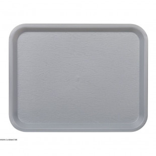 PLATEAU FAST FOOD GRIS 35X27.2CM PLATEX dans PLATEAUX