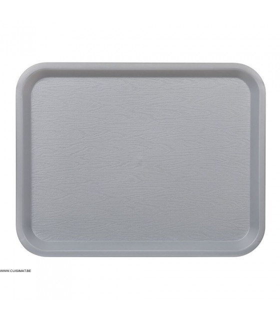 PLATEAU FAST FOOD GRIS 35X27.2CM PLATEX dans PLATEAUX