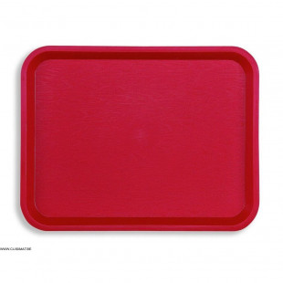 PLATEAU FAST FOOD ROUGE 35X27.2CM PLATEX dans PLATEAUX