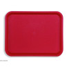 PLATEAU FAST FOOD ROUGE 35X27.2CM PLATEX dans PLATEAUX