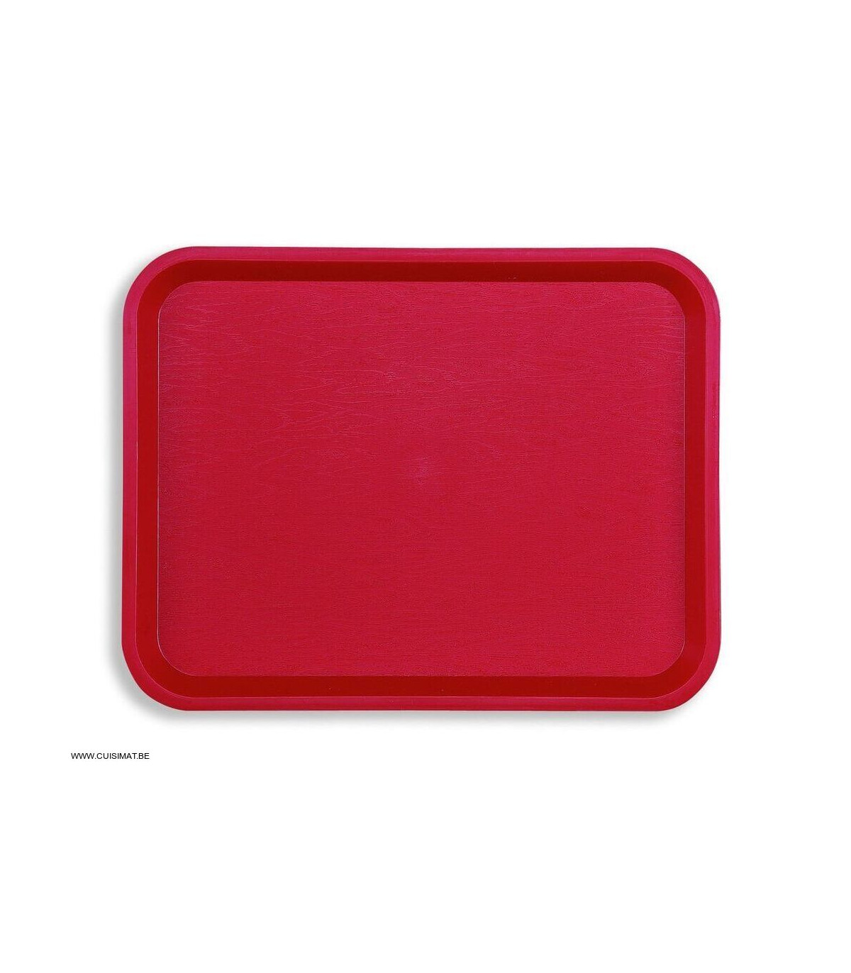 PLATEAU FAST FOOD ROUGE 35X27.2CM PLATEX dans PLATEAUX