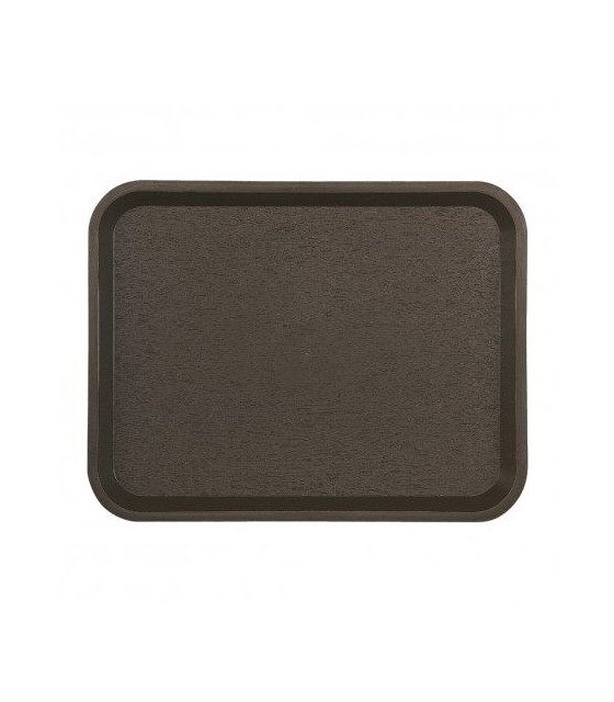 PLATEAU FAST FOOD MARRON 35X27.2CM PLATEX dans PLATEAUX