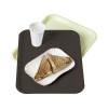 PLATEAU FAST FOOD MARRON 35X27.2CM PLATEX dans PLATEAUX