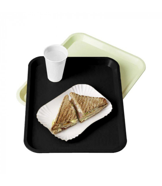 PLATEAU FAST FOOD NOIR 35X27.2CM PLATEX dans PLATEAUX