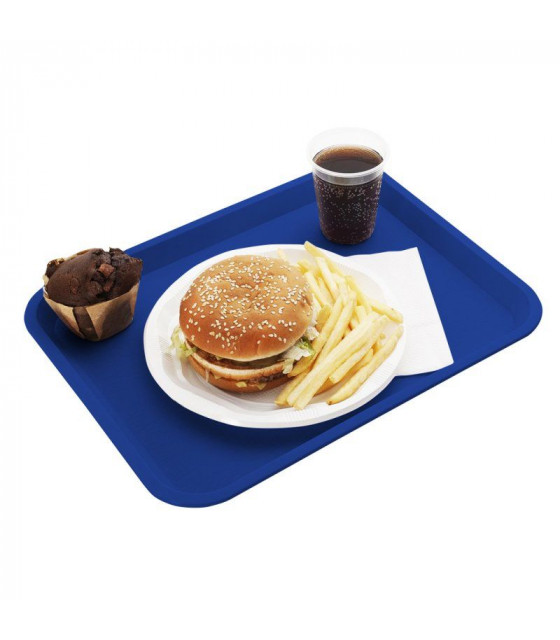 PLATEAU ACER PP BLEU MARINE 46X36CM PLATEX dans PLATEAUX
