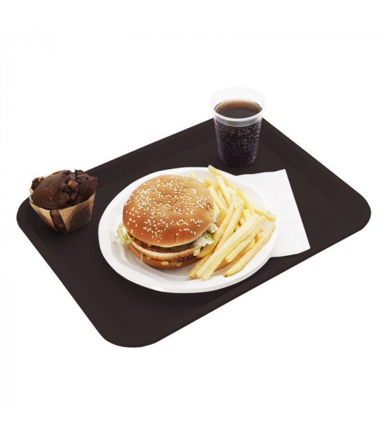 PLATEAU ACER PP CHOCOLAT 46X36CM PLATEX dans PLATEAUX