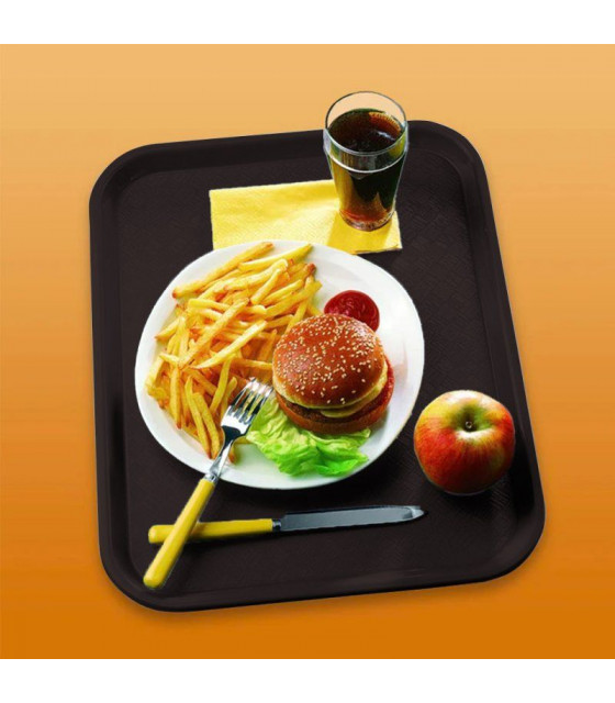 PLATEAU ACER PP CHOCOLAT 46X36CM PLATEX dans PLATEAUX