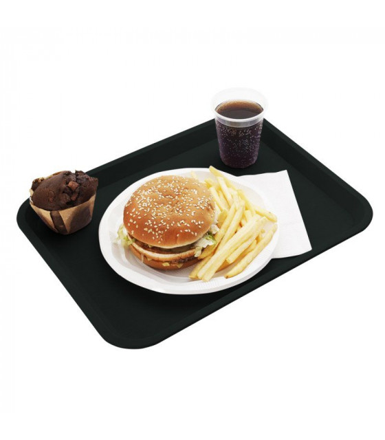 PLATEAU ACER PP NOIR 46X36CM PLATEX dans PLATEAUX