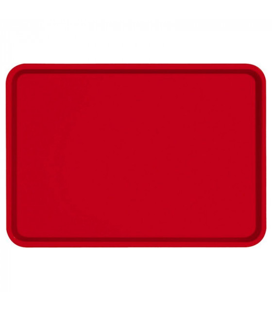 PLATEAU 400X600 MM ROUGE PLATEX dans PRESENTATION
