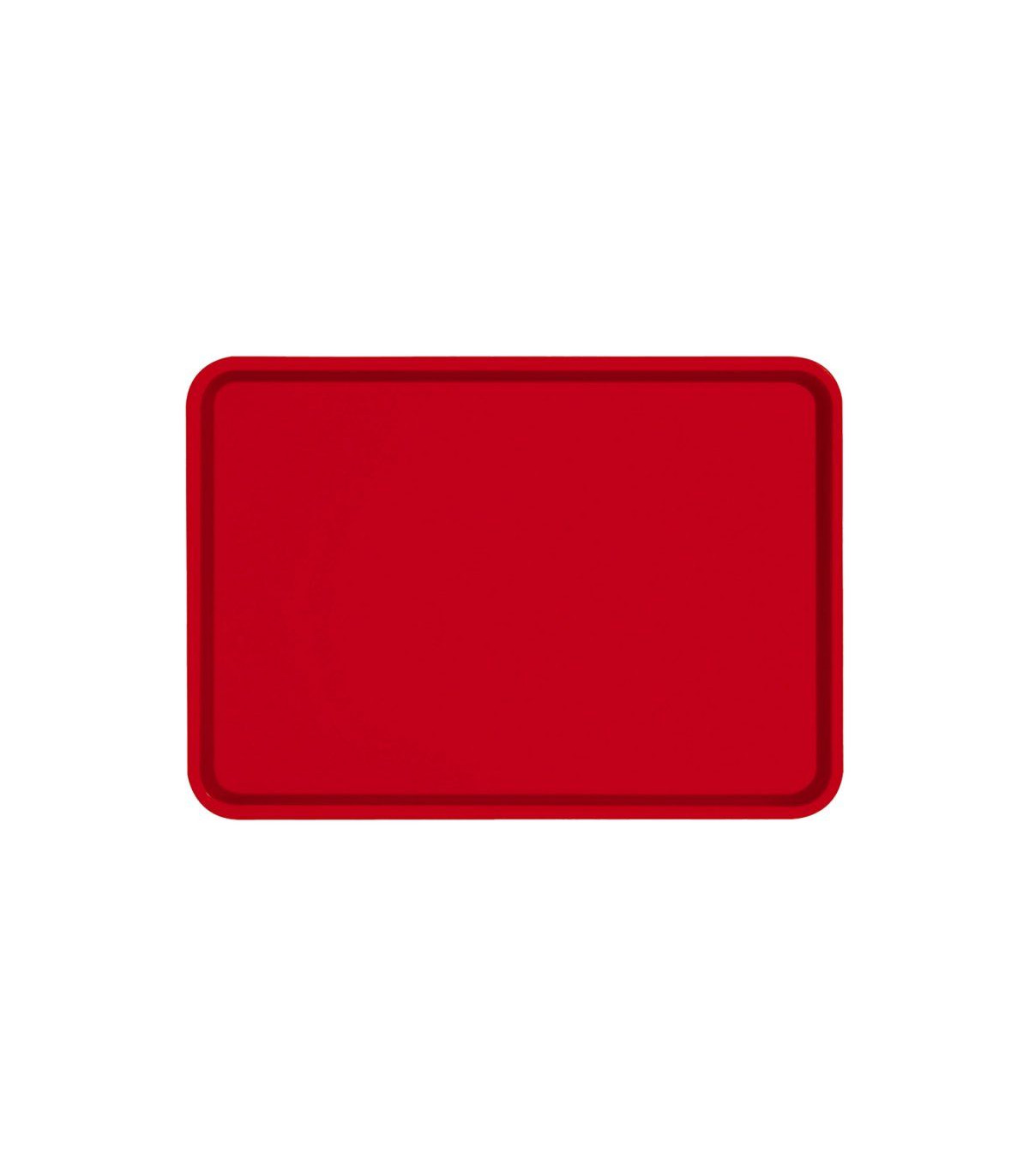 PLATEAU 400X600 MM ROUGE PLATEX dans PRESENTATION
