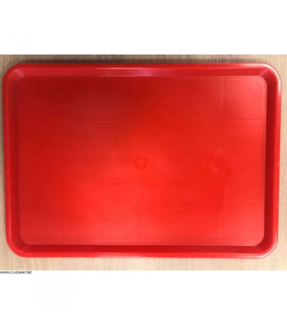 PLATEAU 400X600 MM ROUGE PLATEX dans PRESENTATION