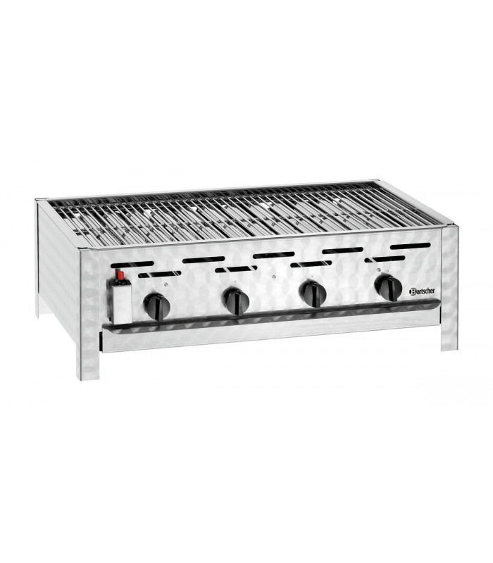 GRILL DE TABLE GAZ COMBI 4 BRULEURS GPL BARTSCHER dans BARBECUE