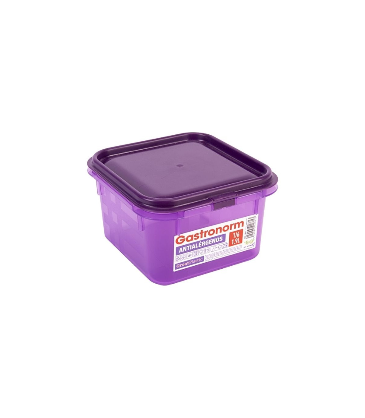 BOITE A ALIMENTS GN1/6 H100MM GREATPLASTIC dans BOITES DE CONSERVATION