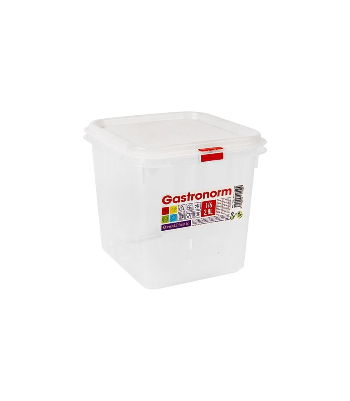 BOITE A ALIMENTS GN1/6 H150MM GREATPLASTIC dans BOITES DE CONSERVATION