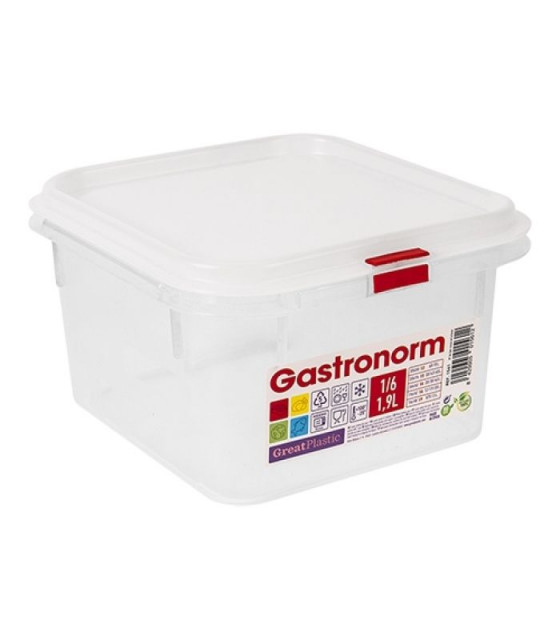 BOITE A ALIMENTS GN1/6 H100MM GREATPLASTIC dans BOITES DE CONSERVATION