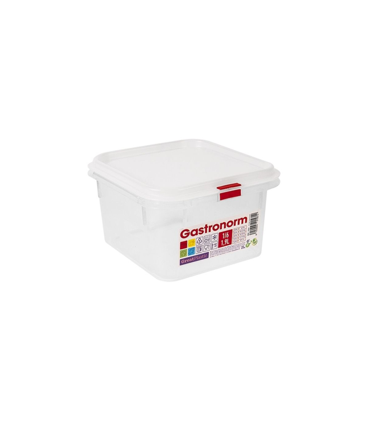 BOITE A ALIMENTS GN1/6 H100MM GREATPLASTIC dans BOITES DE CONSERVATION