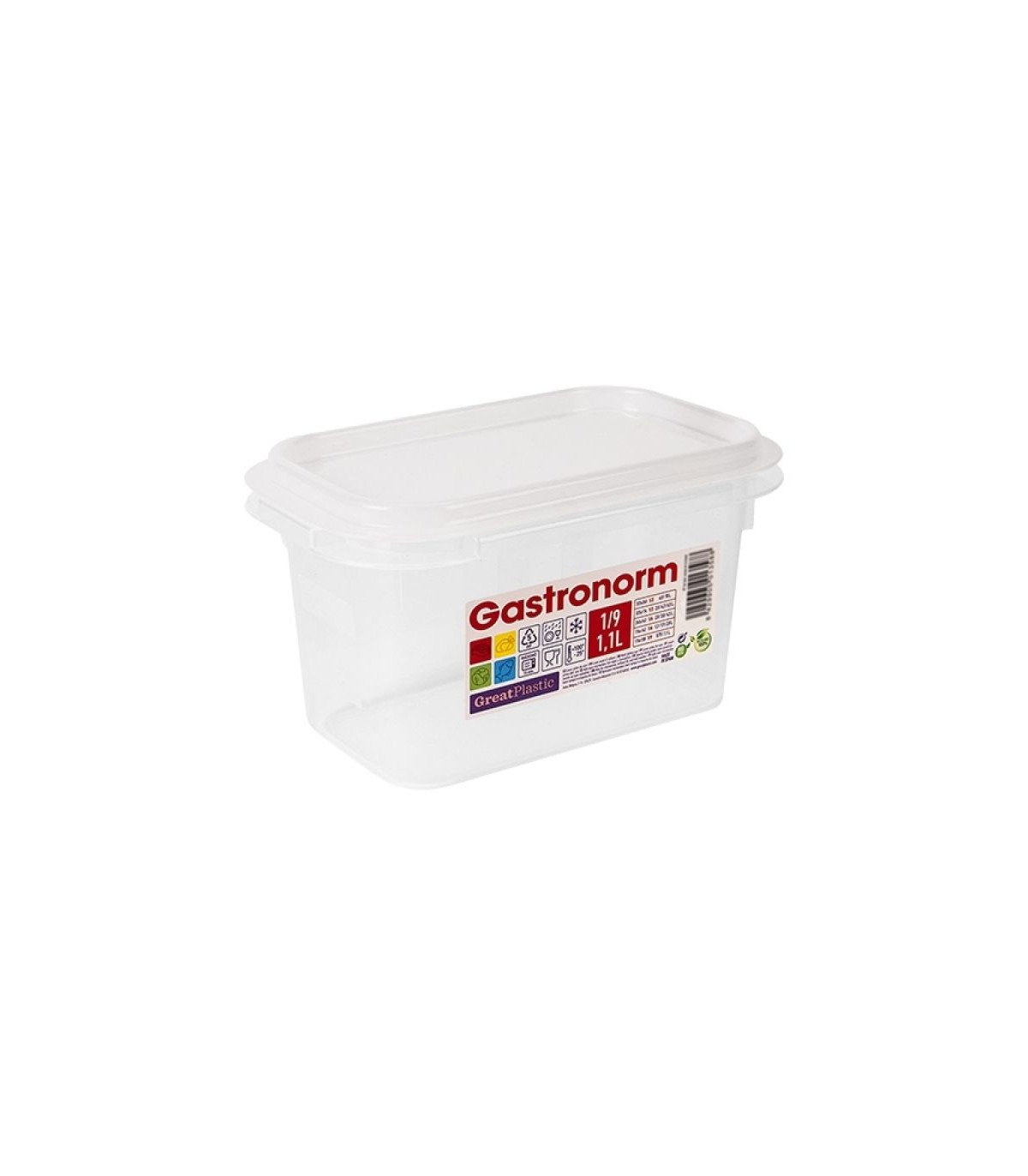 BOITE A ALIMENTS GN1/9 H100MM GREATPLASTIC dans BOITES DE CONSERVATION