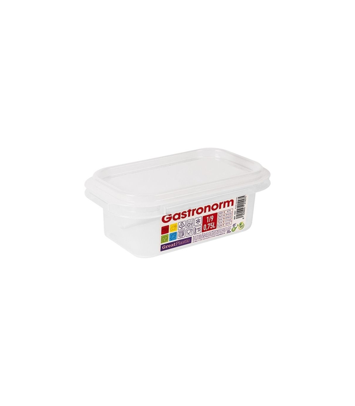 BOITE A ALIMENTS GN1/9 H65MM GREATPLASTIC dans BOITES DE CONSERVATION