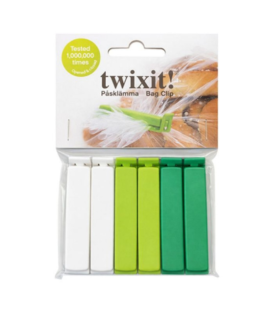 CLIPS DE SAC 6CM 6 PIECES TWIXIT dans DIVERS