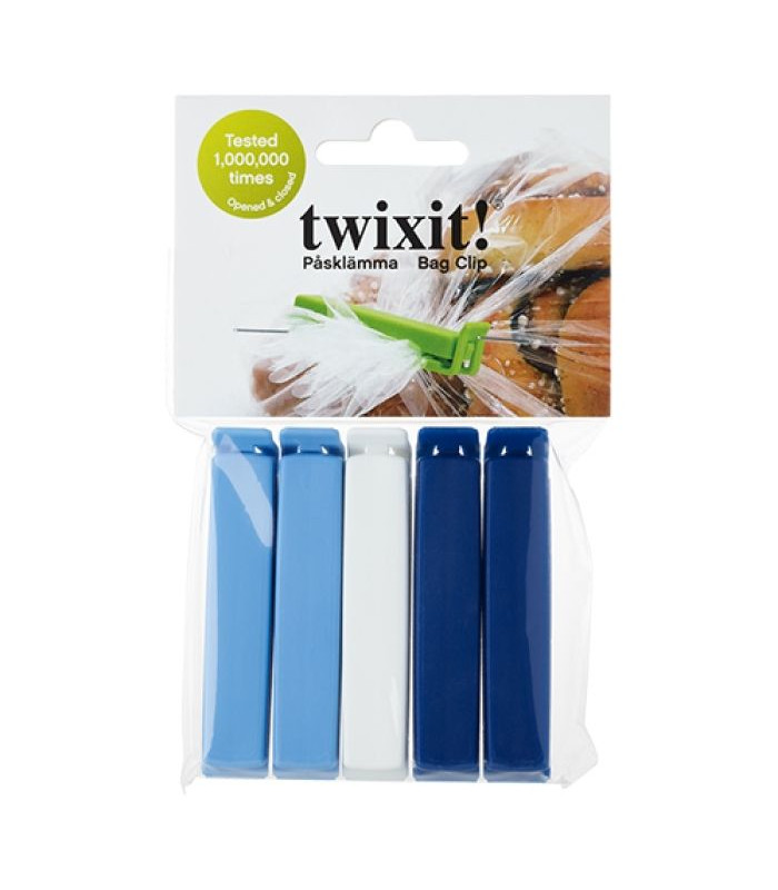 CLIPS DE SAC 8CM 5 PIECES TWIXIT dans DIVERS