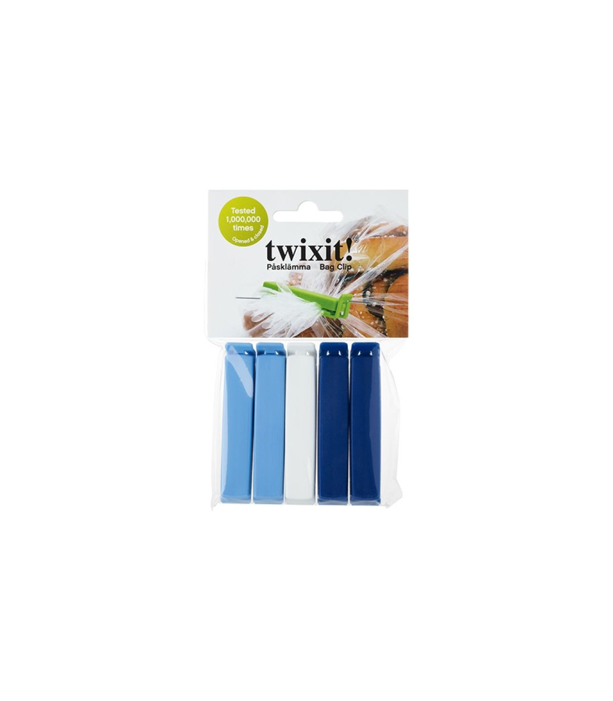 CLIPS DE SAC 8CM 5 PIECES TWIXIT dans DIVERS