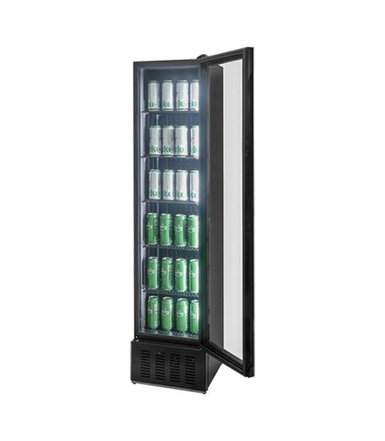 REFRIGERATEUR 160LT VITRE BLACK SLIM EXQUISIT dans FRIGOS BOISSONS