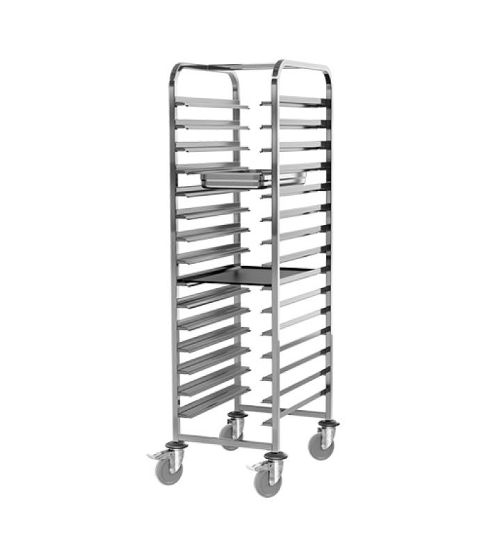 CHARIOT A GLISSIERES 15 NIVEAUX GN1/1 + 600X400 PUJADAS dans CHARIOT