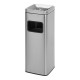 CENDRIER-CORBEILLE A DECHETS INOX 12LT