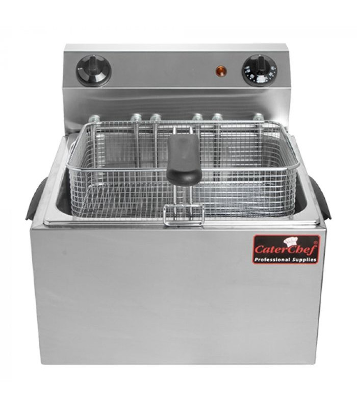 FRITEUSE ELECTRIQUE 10LT AVEC ROBINET CATERCHEF dans ELECTRIQUE