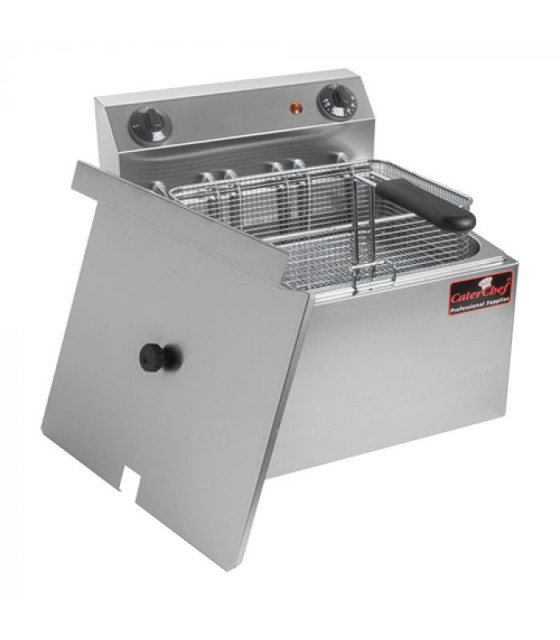 FRITEUSE ELECTRIQUE 10LT AVEC ROBINET CATERCHEF dans ELECTRIQUE