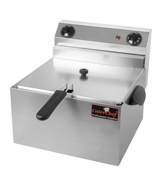 FRITEUSE ELECTRIQUE 10LT AVEC ROBINET CATERCHEF dans ELECTRIQUE