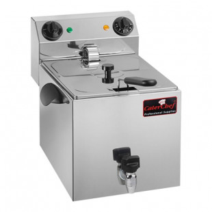 FRITEUSE ELECTRIQUE 9LT AVEC ROBINET CATERCHEF dans ELECTRIQUE