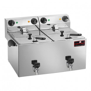 FRITEUSE ELECTRIQUE 9 + 9LT AVEC ROBINET CATERCHEF dans ELECTRIQUE